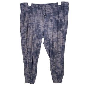 Athleta Jogger Size 14 Pants Medieval Violet Printed Farallon Sweatpants
